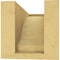Ekena Millwork 4"W x 8"D x 4"H Wide Moab Rough Cedar Woodgrain TimberThane Corbel, Primed Tan CORUR04X08X04MOARCPR - alternate 3